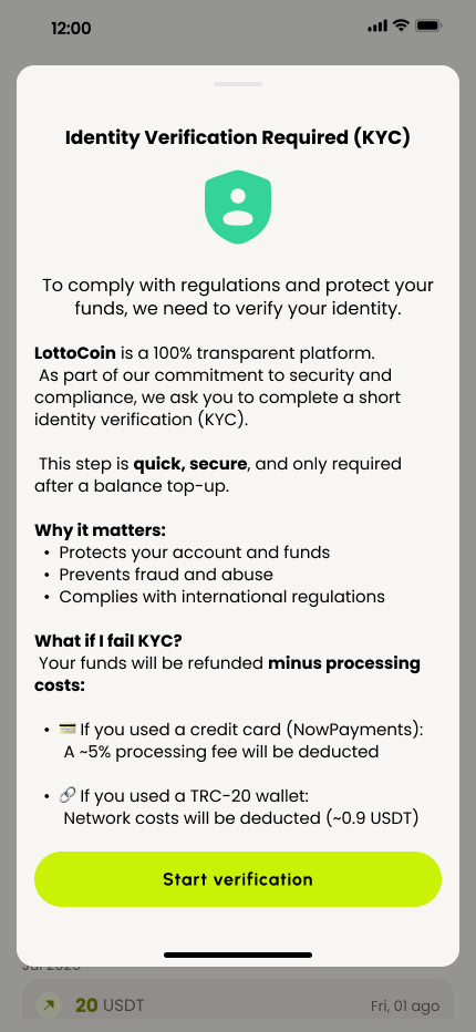 KYC Modal