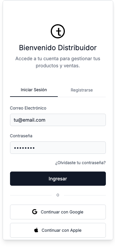 Login wireframe